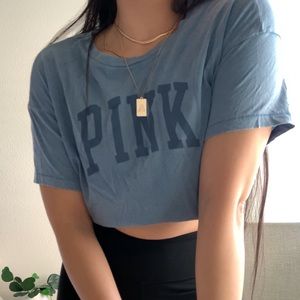 Victoria’s Secret PINK vintage wash cropped tee